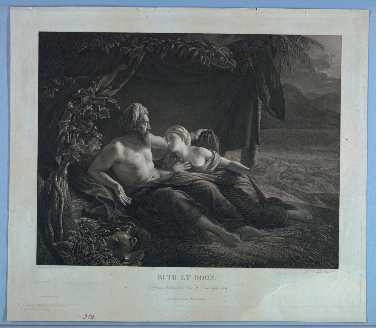 Ruth és Boáz alkotó: Pierre Alexandre Tardieu