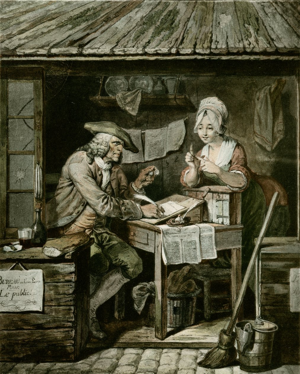 A nyilvános írnok alkotó: Pierre Alexandre Wille