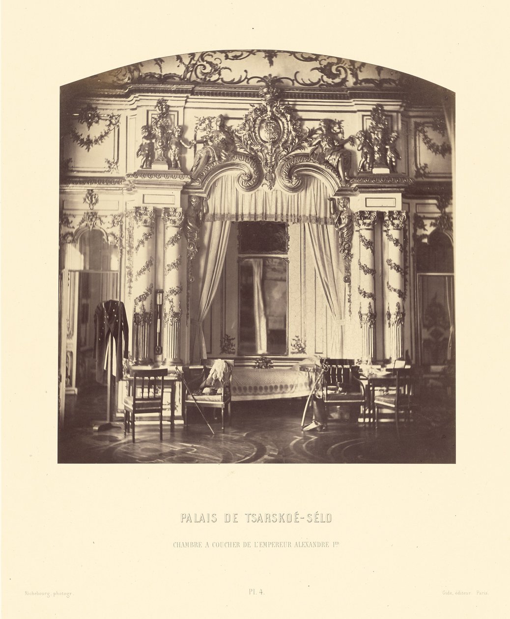 Carskoe-Selo palota, I. Sándor cár hálószobája alkotó: Pierre Ambrose Richebourg