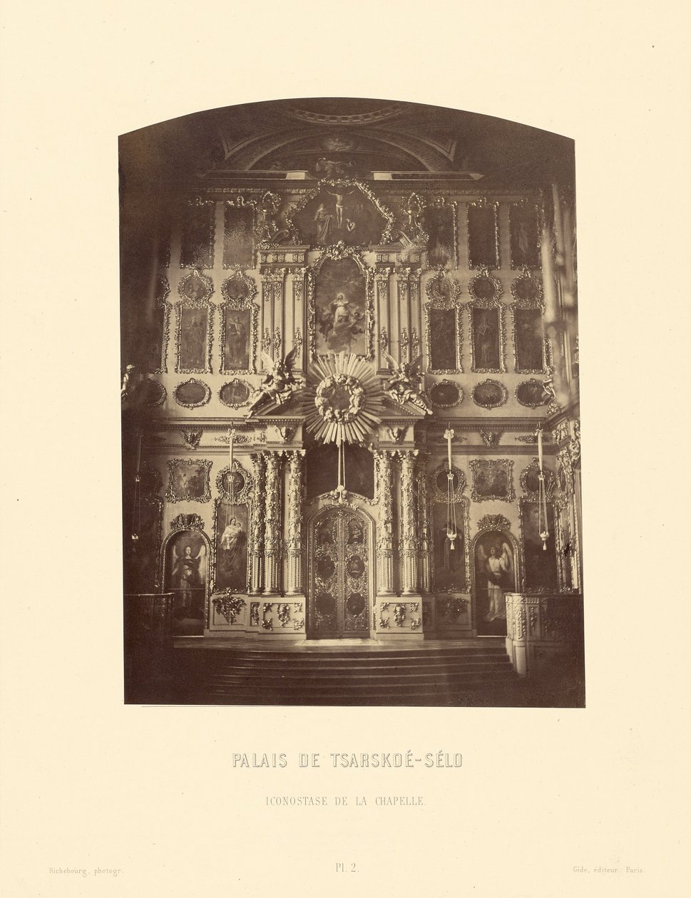 Carskoe-Selo palota, a kápolna ikonosztáza alkotó: Pierre Ambrose Richebourg