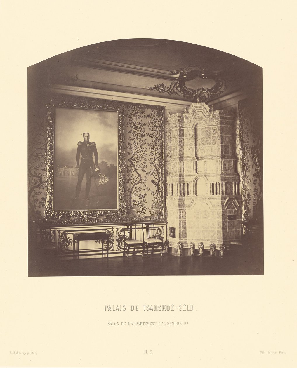 Cárszkoje-Selo palota, I. Sándor lakosztályának szalonja alkotó: Pierre Ambrose Richebourg
