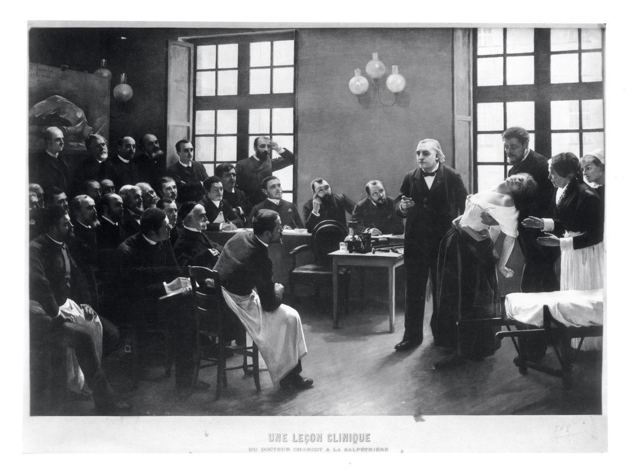 Klinikai lecke Charcot doktorral a Salpetriere-ben, 1887 alkotó: Pierre Andre Brouillet