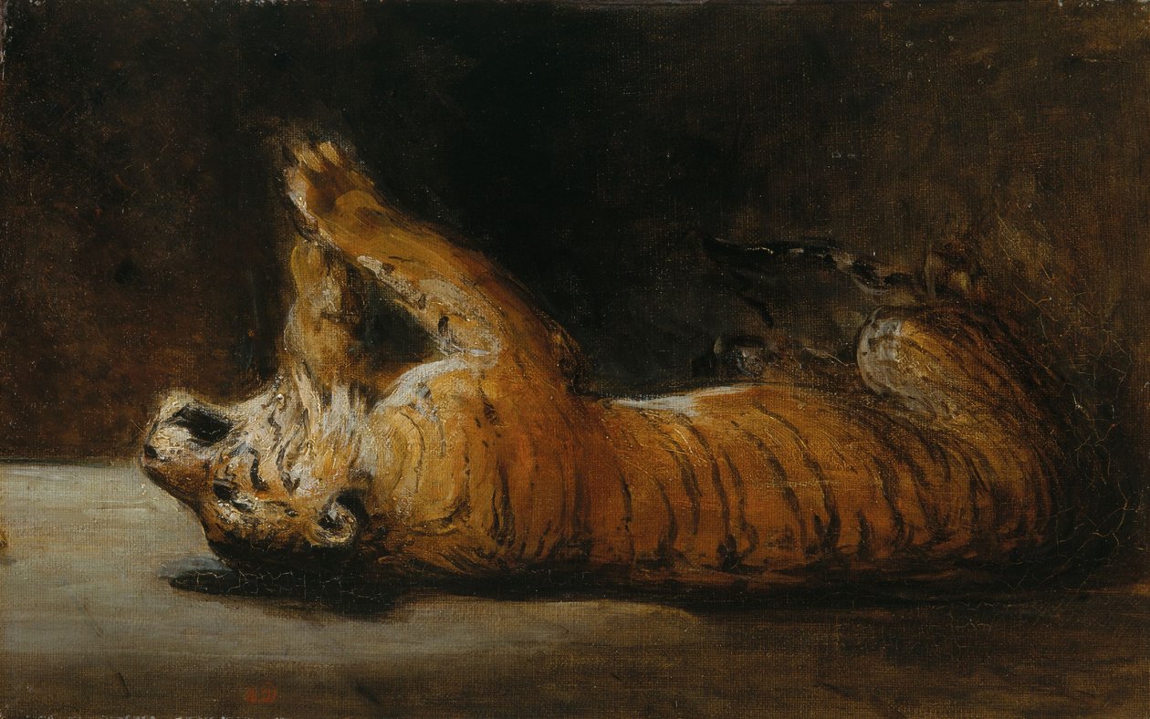 Playing Tiger (olaj, vászon) alkotó: Pierre Andrieu