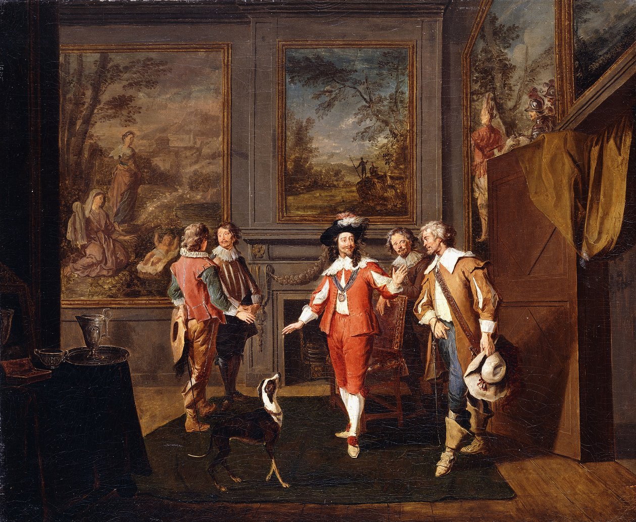 A király szökése Hampton Courtból 1647 novemberében alkotó: Pierre Angelis or Angillis