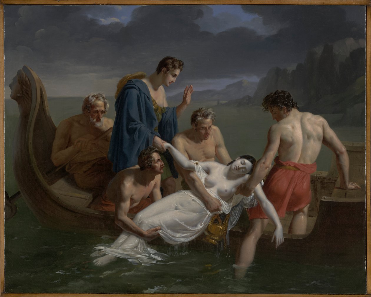 Sappho halála alkotó: Pierre Antoine Augustin Vafflard