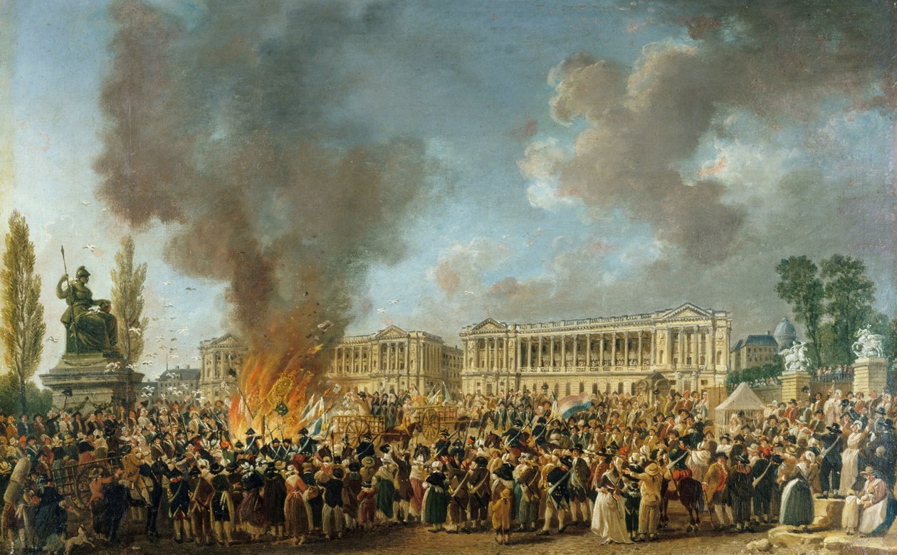 Az egység és oszthatatlanság ünnepe 1793. augusztus 10-én. alkotó: Pierre Antoine Demachy