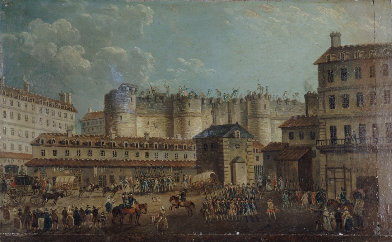 A Bastille megtámadása 1789. július 14-én. alkotó: Pierre Antoine Demachy