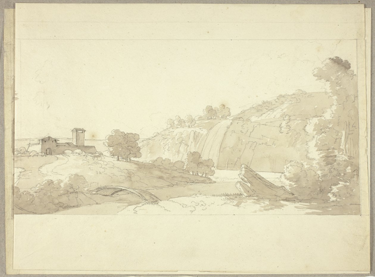 Panoráma olasz táj alkotó: Pierre Antoine Mongin