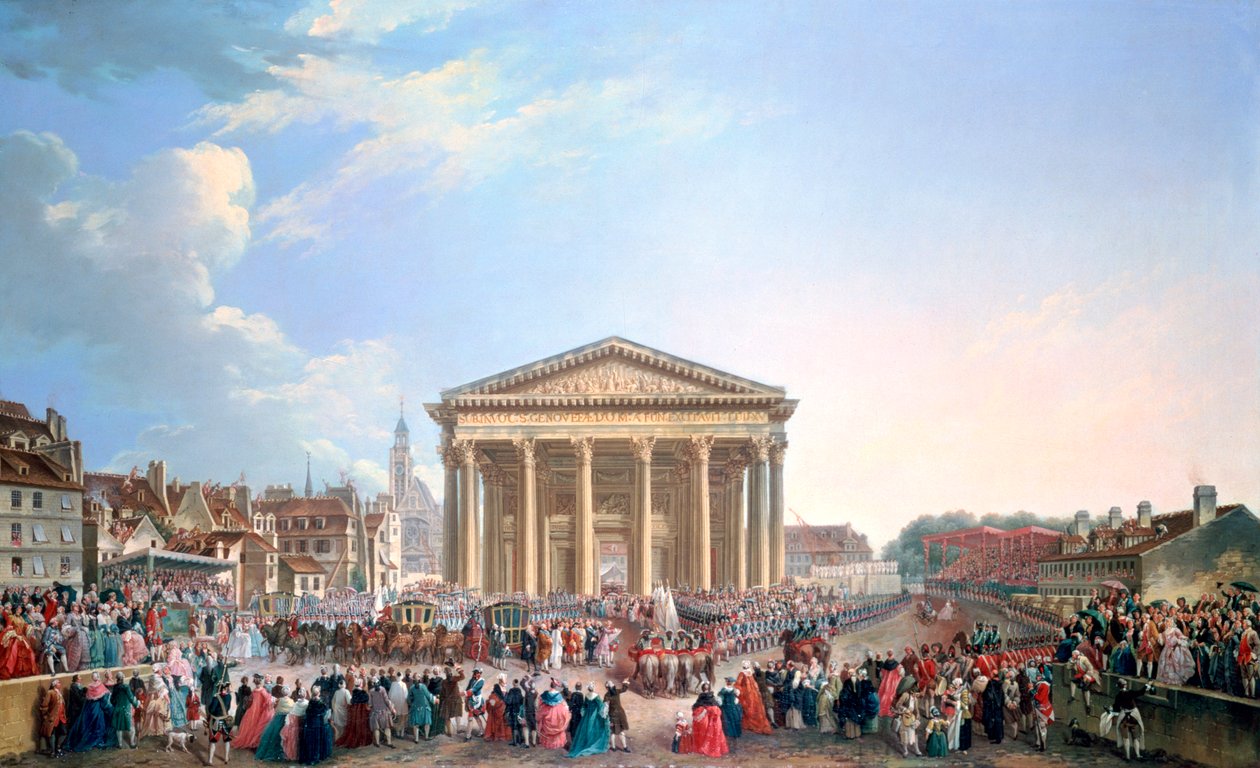 Ünnepség a Szent Genevieve-templomban, 1765 alkotó: Pierre Antoine de Machy