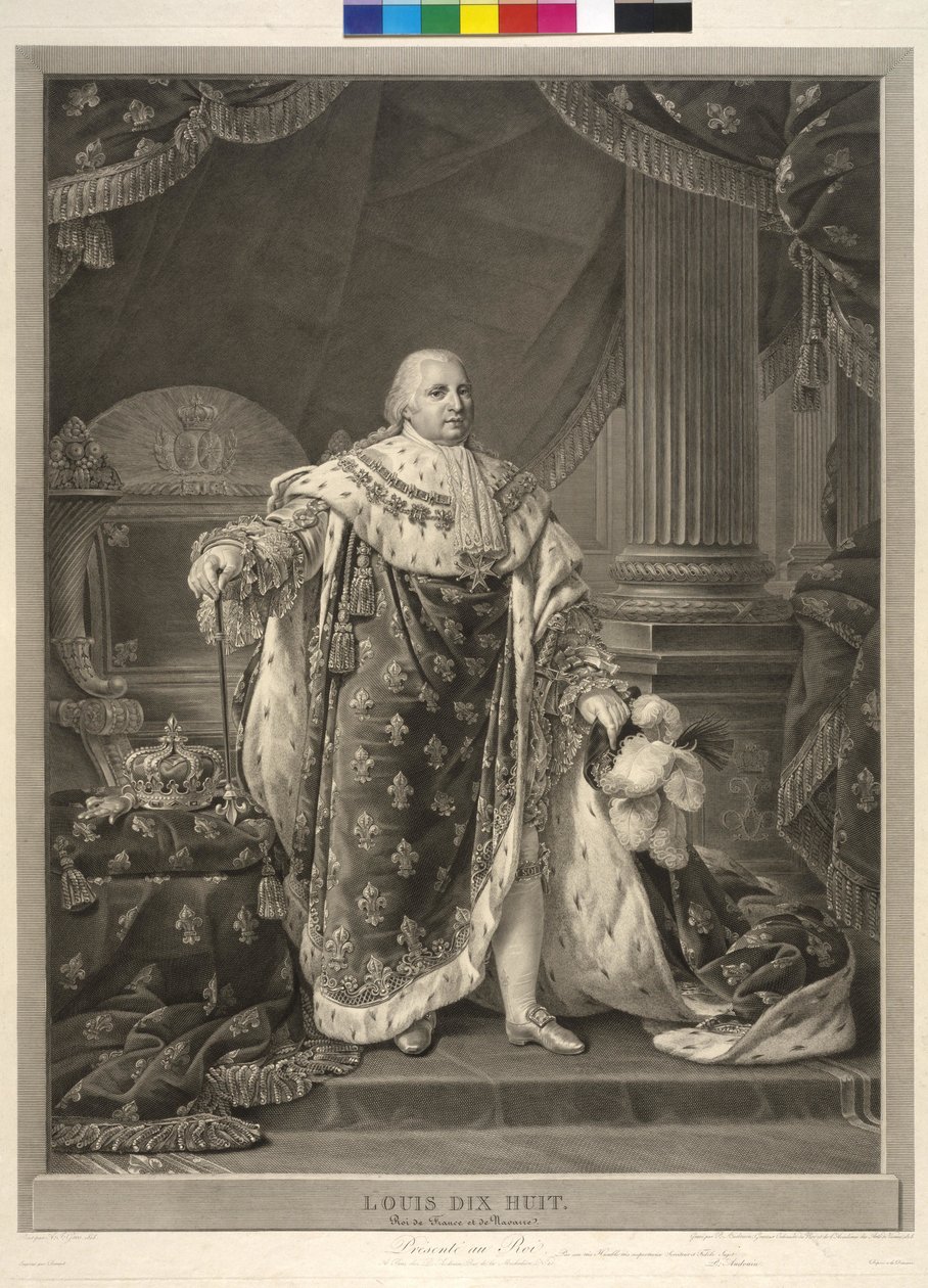 XVIII. Lajos francia király alkotó: Pierre Audouin