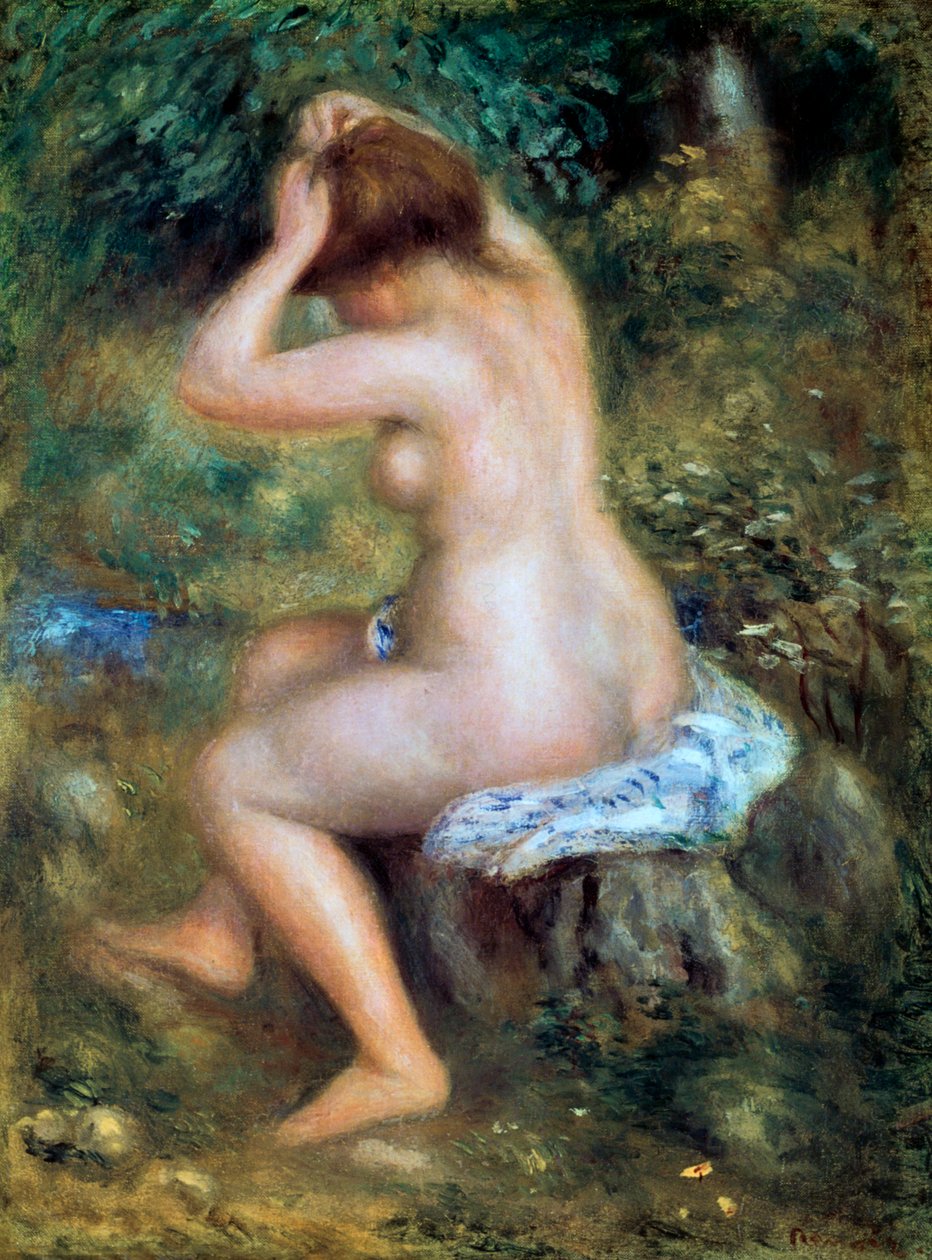Egy fürdőző, 1885-1890 alkotó: Pierre Auguste Renoir