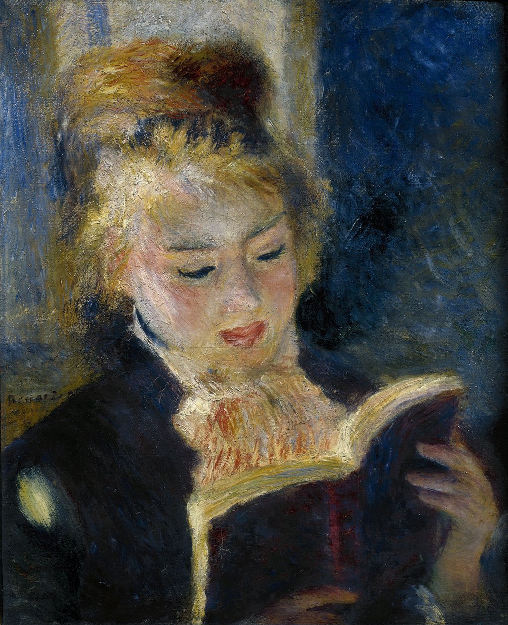 Egy lány, aki a La liseuse-t olvassa alkotó: Pierre Auguste Renoir