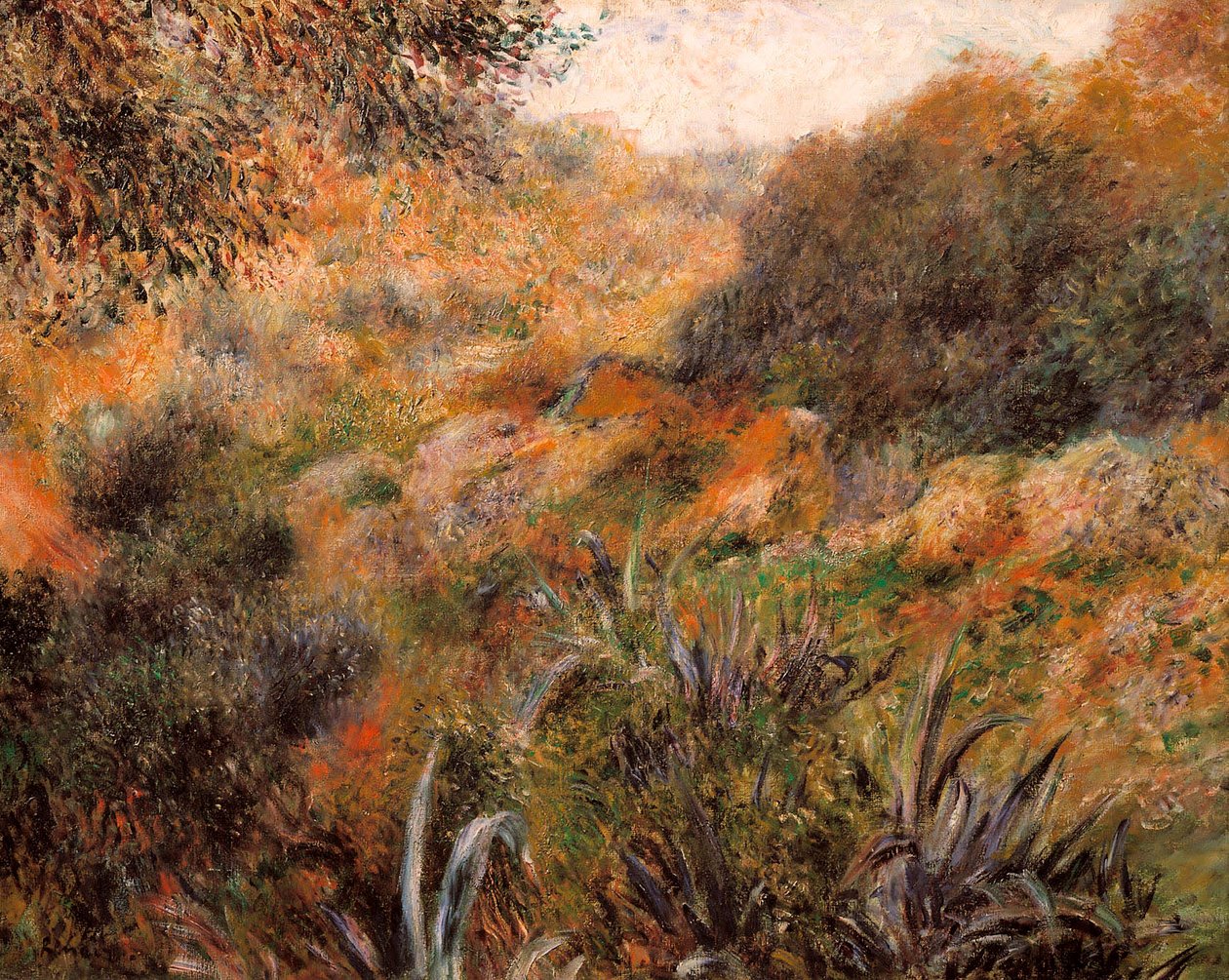 Algériai táj, a vad nő szakadéka alkotó: Pierre Auguste Renoir