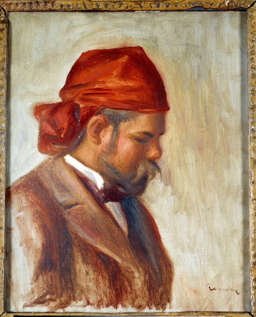 Ambroise Vollard (1868-1939) vörös sállal, festmények kereskedője, Pierre Auguste Renoir (1841-1919), 1899 körül alkotó: Pierre Auguste Renoir