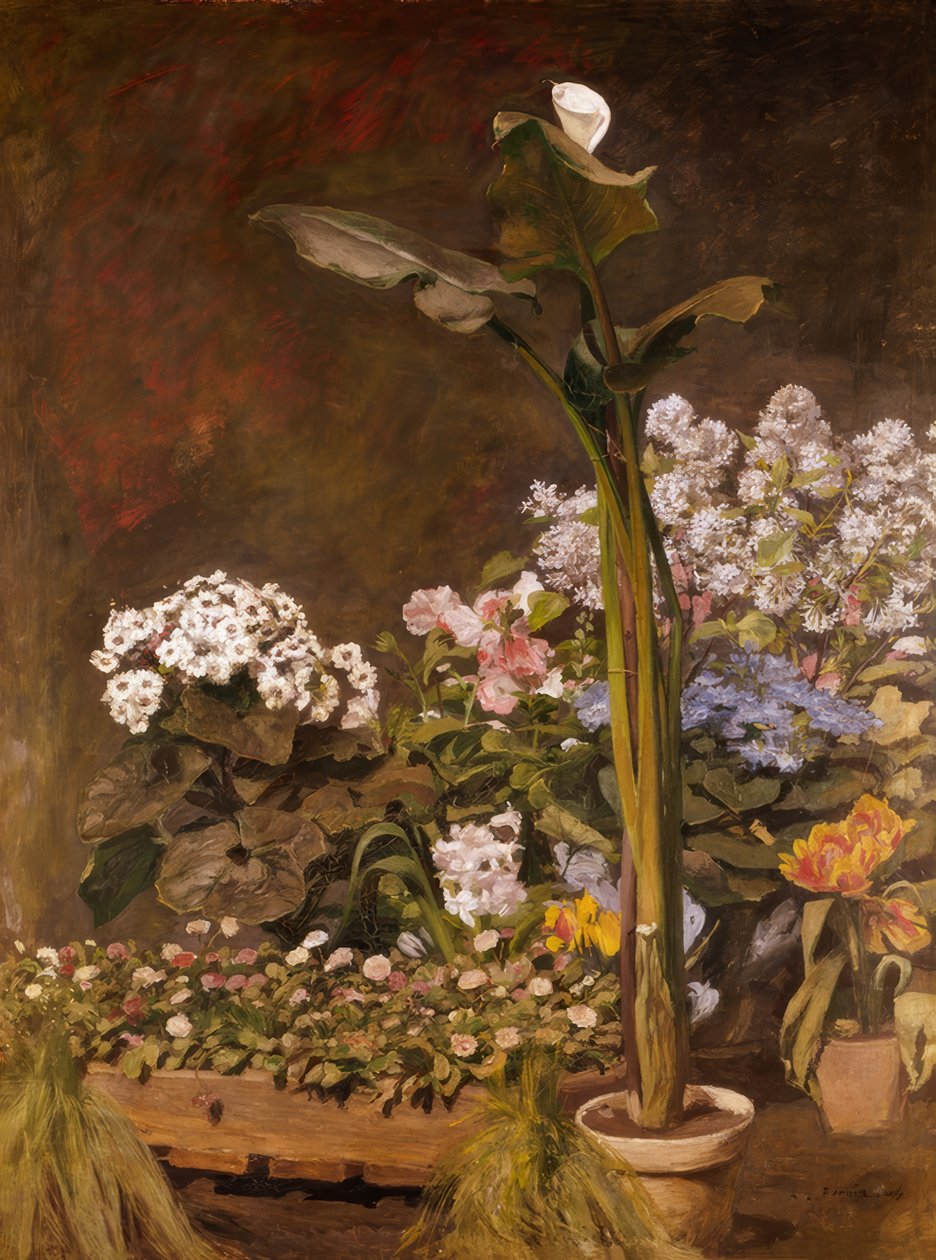 Arum és üvegházi növények alkotó: Pierre Auguste Renoir