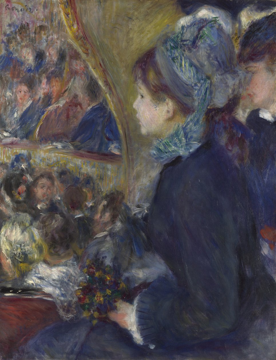 A Színházban Az első kijárat, 1876-1877 alkotó: Pierre Auguste Renoir