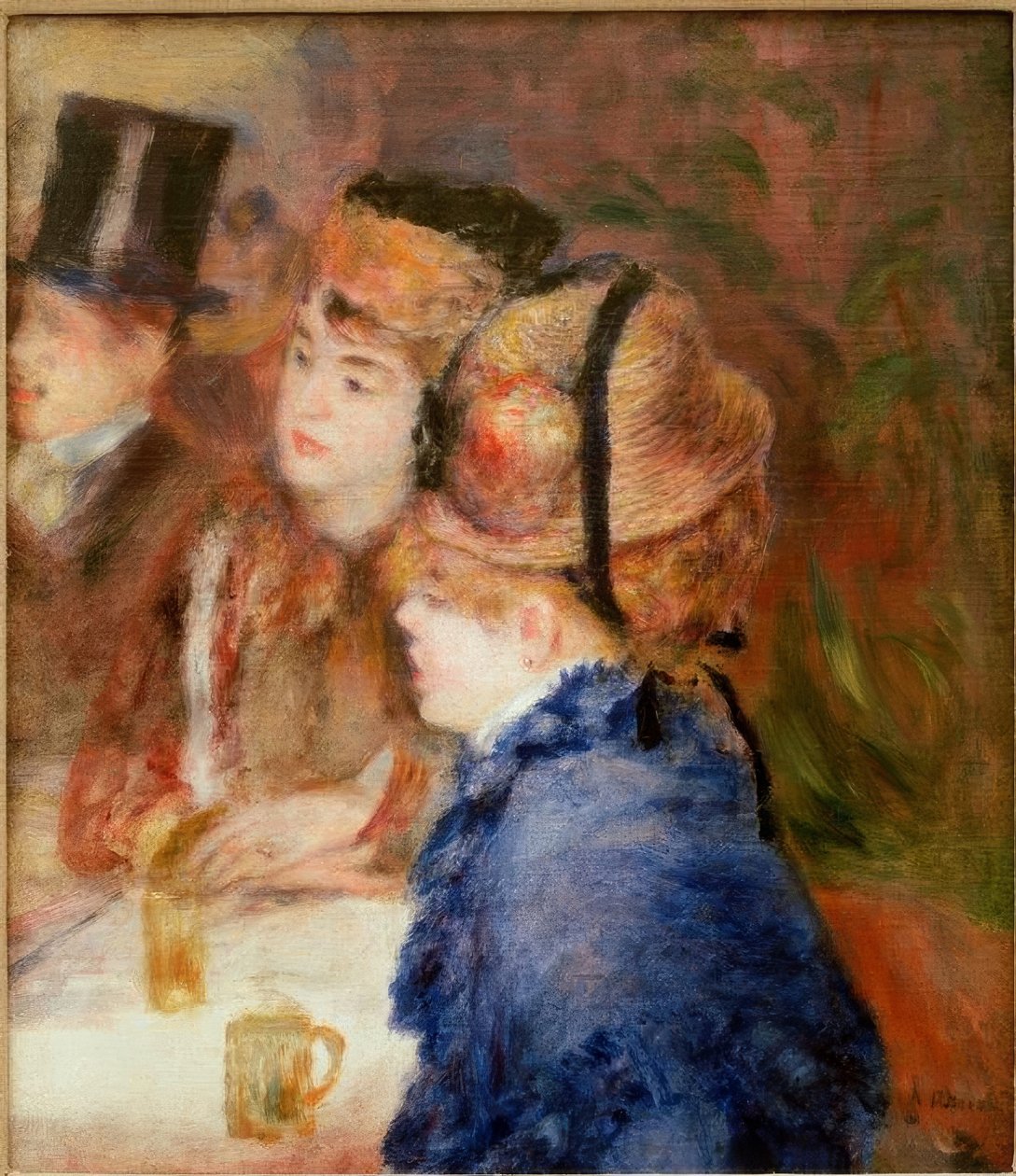 A kávézóban. Az ivók alkotó: Pierre Auguste Renoir
