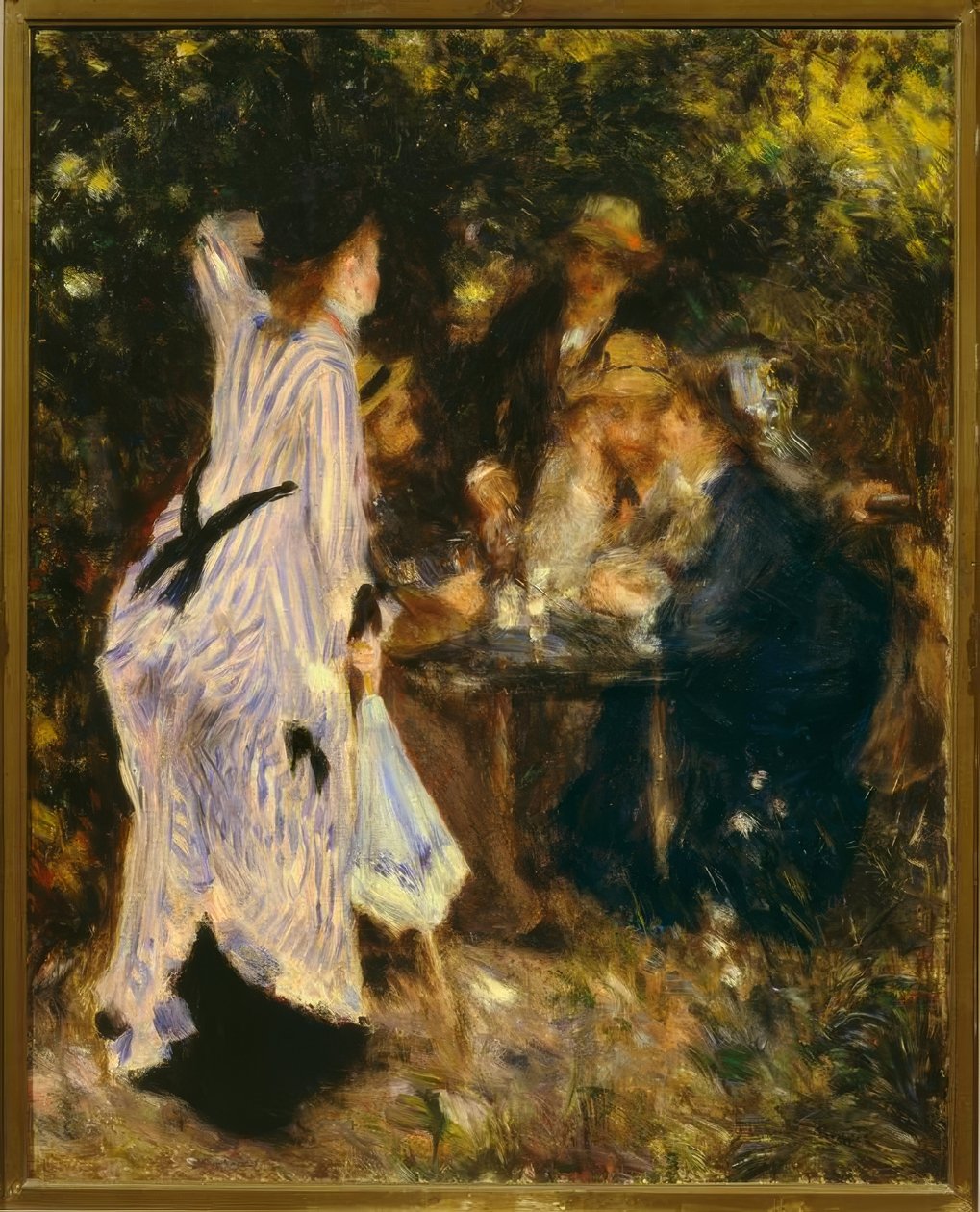 A kertben (A lugas alatt, Moulin de la Galette) alkotó: Pierre Auguste Renoir