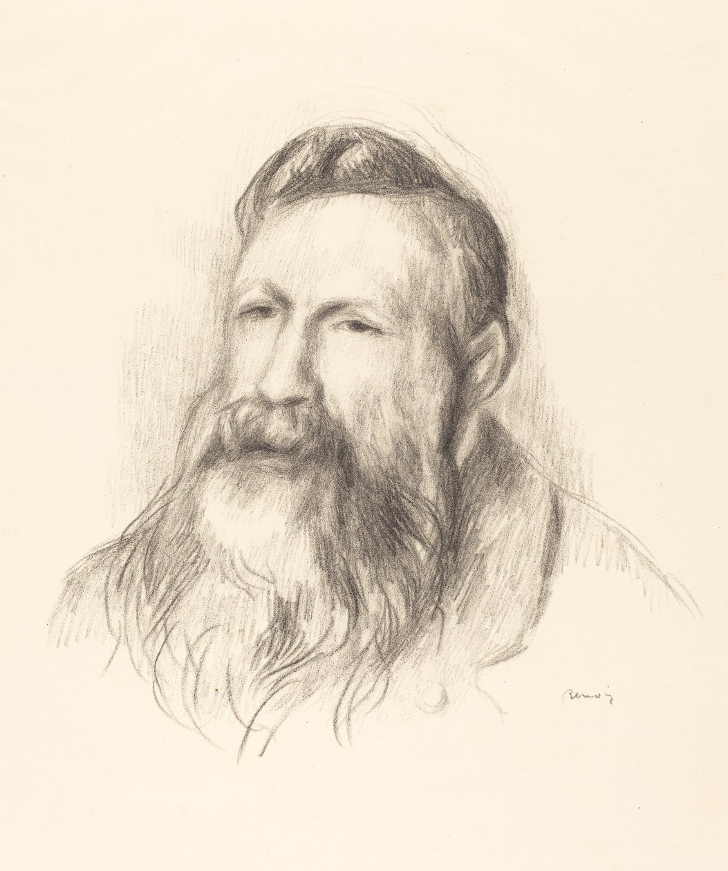 Auguste Rodin, c. 1910. alkotó: Pierre Auguste Renoir