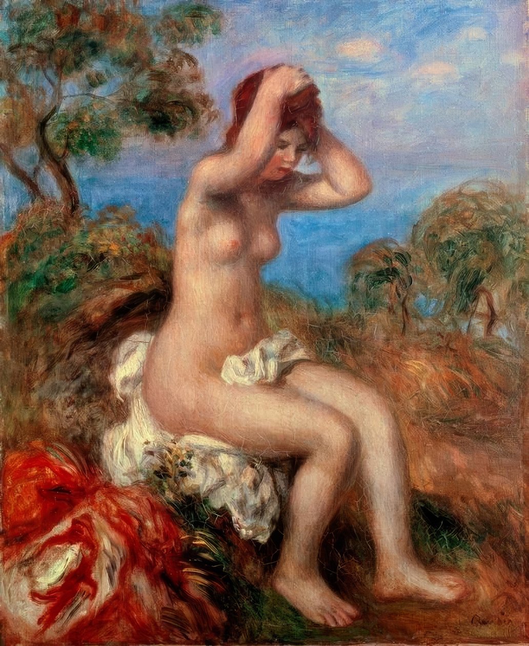 Fürdő lány alkotó: Pierre Auguste Renoir