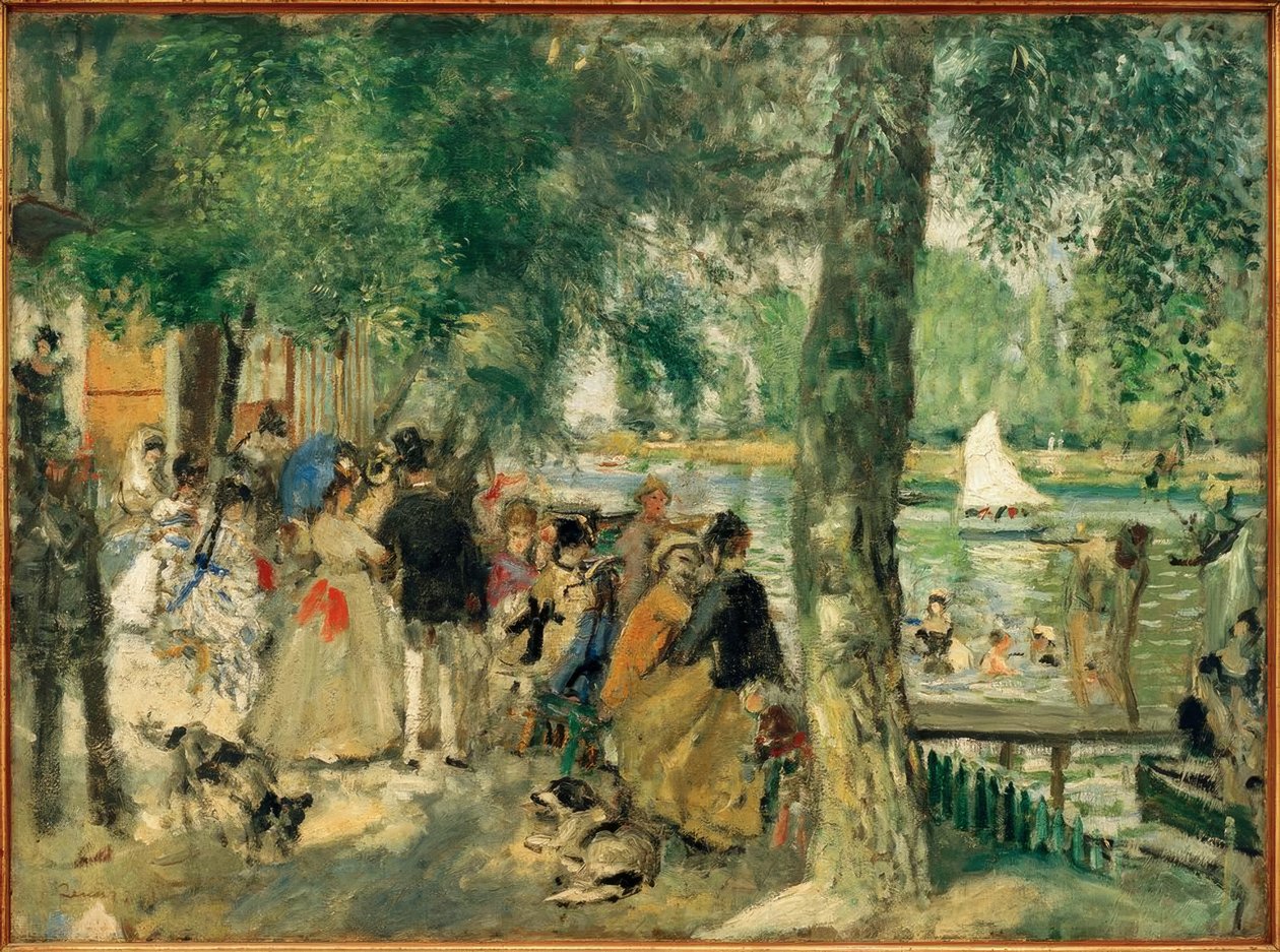 Úszás a Szajnában / La Grenouillère alkotó: Pierre Auguste Renoir