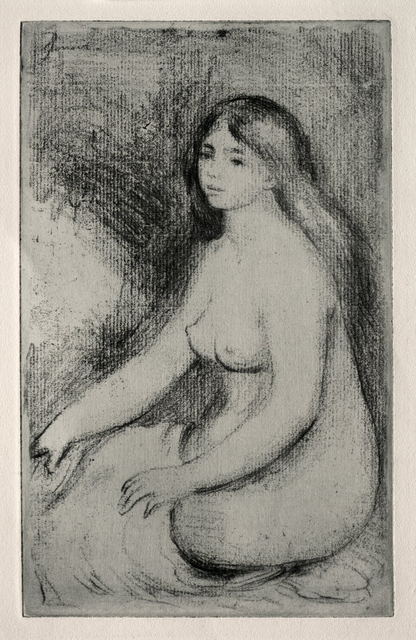 ülő fürdőző alkotó: Pierre Auguste Renoir