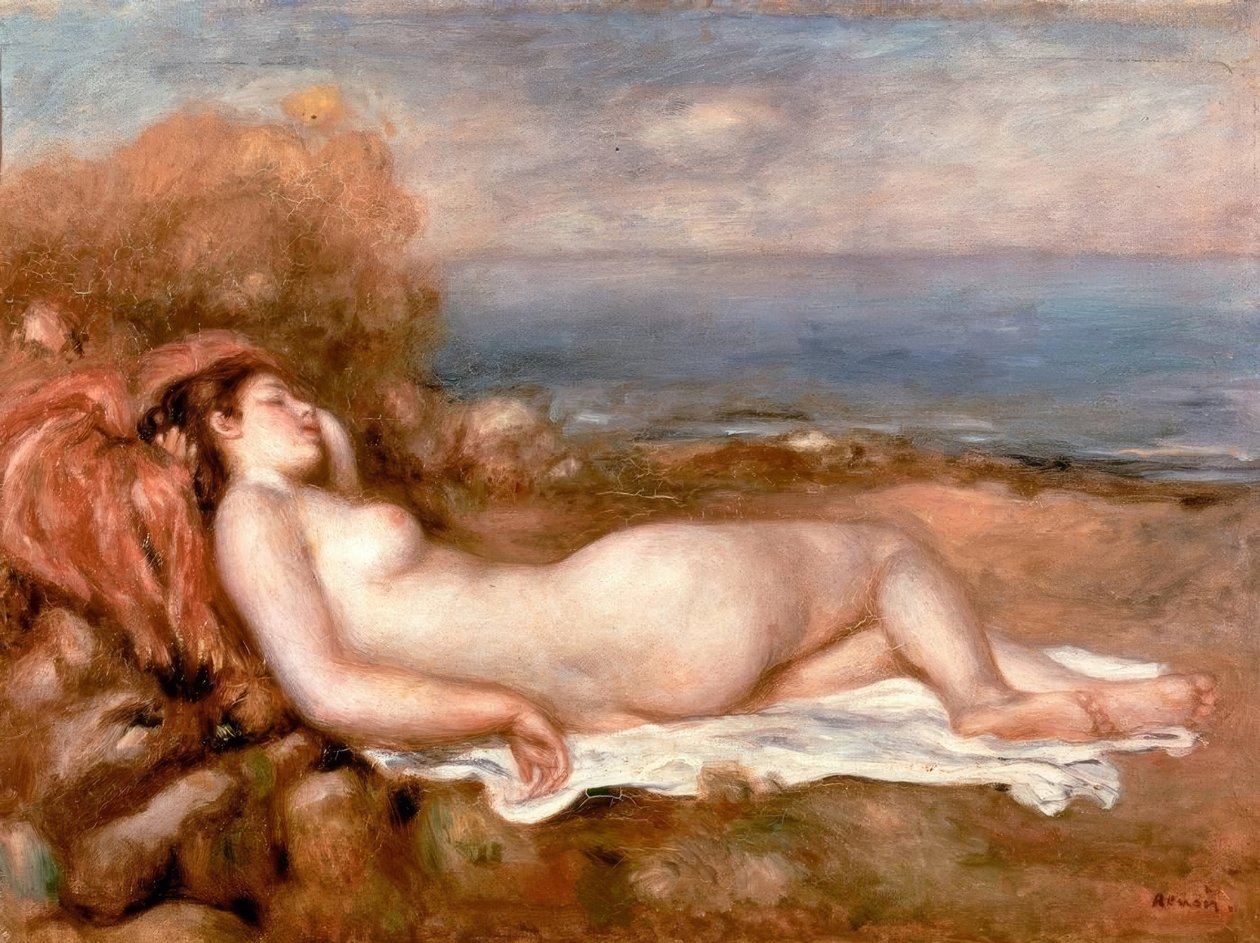 Fürdős a tenger mellett alkotó: Pierre Auguste Renoir