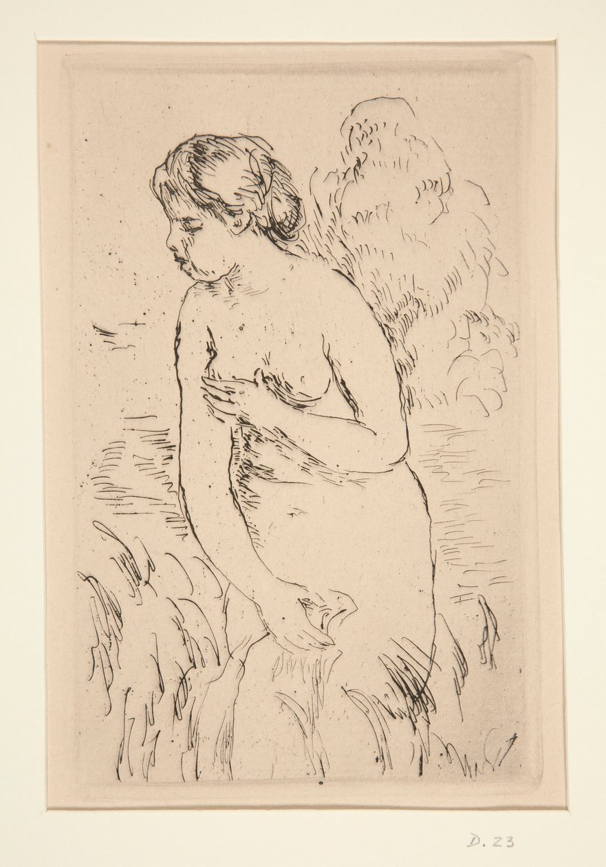 Baigneuse bemutatkozása, ? mi-jambes (Álló fürdőző, Térdig érve) alkotó: Pierre Auguste Renoir