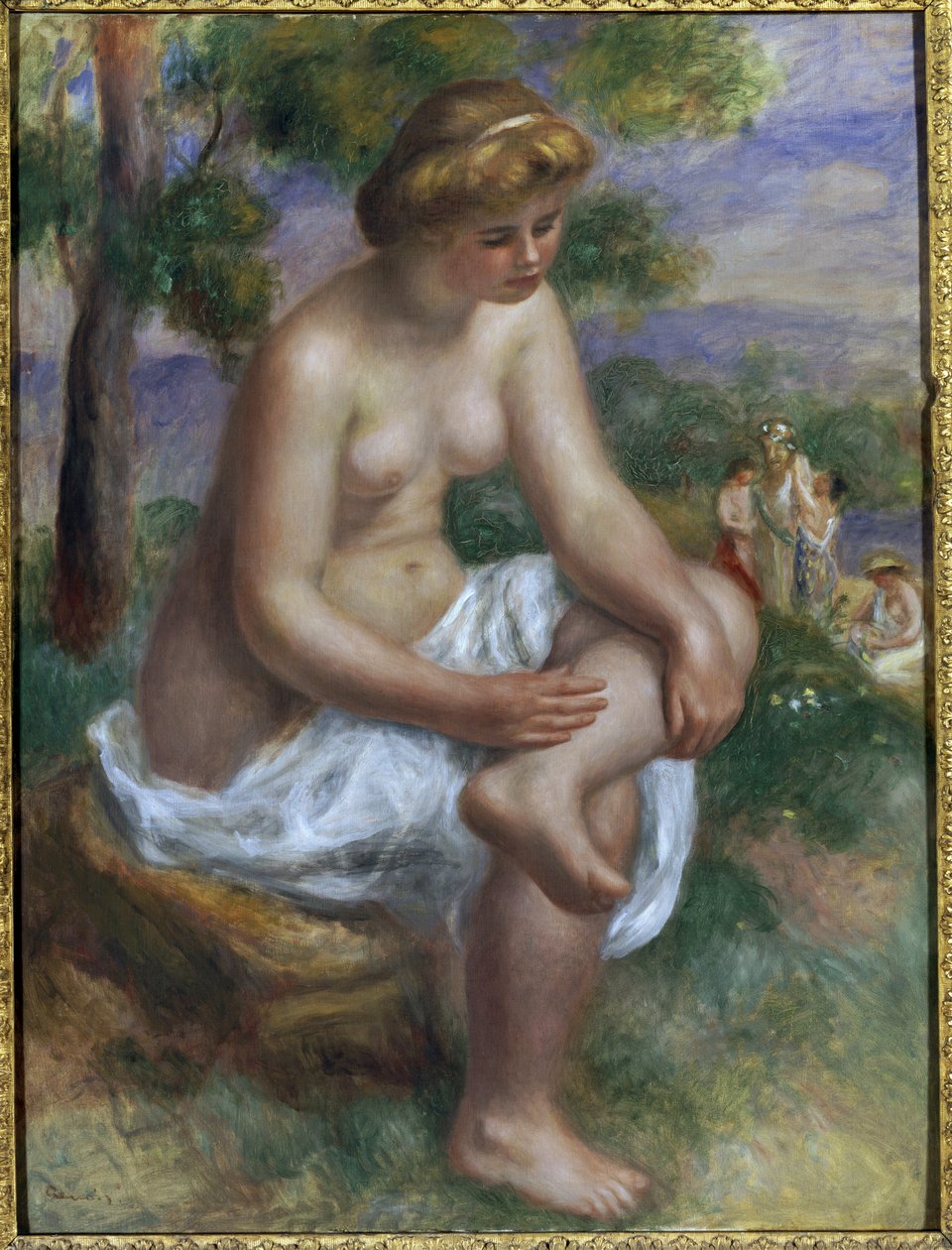 Fürdős ül az Eurydice nevű tájon (olaj, vászon alkotó: Pierre Auguste Renoir