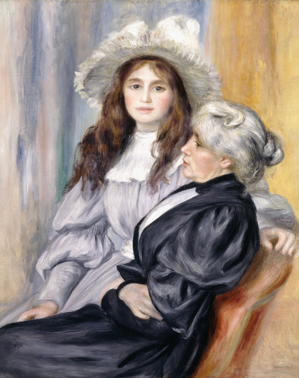 Berthe Morisot és lánya, Julie Manet, 1894 alkotó: Pierre Auguste Renoir