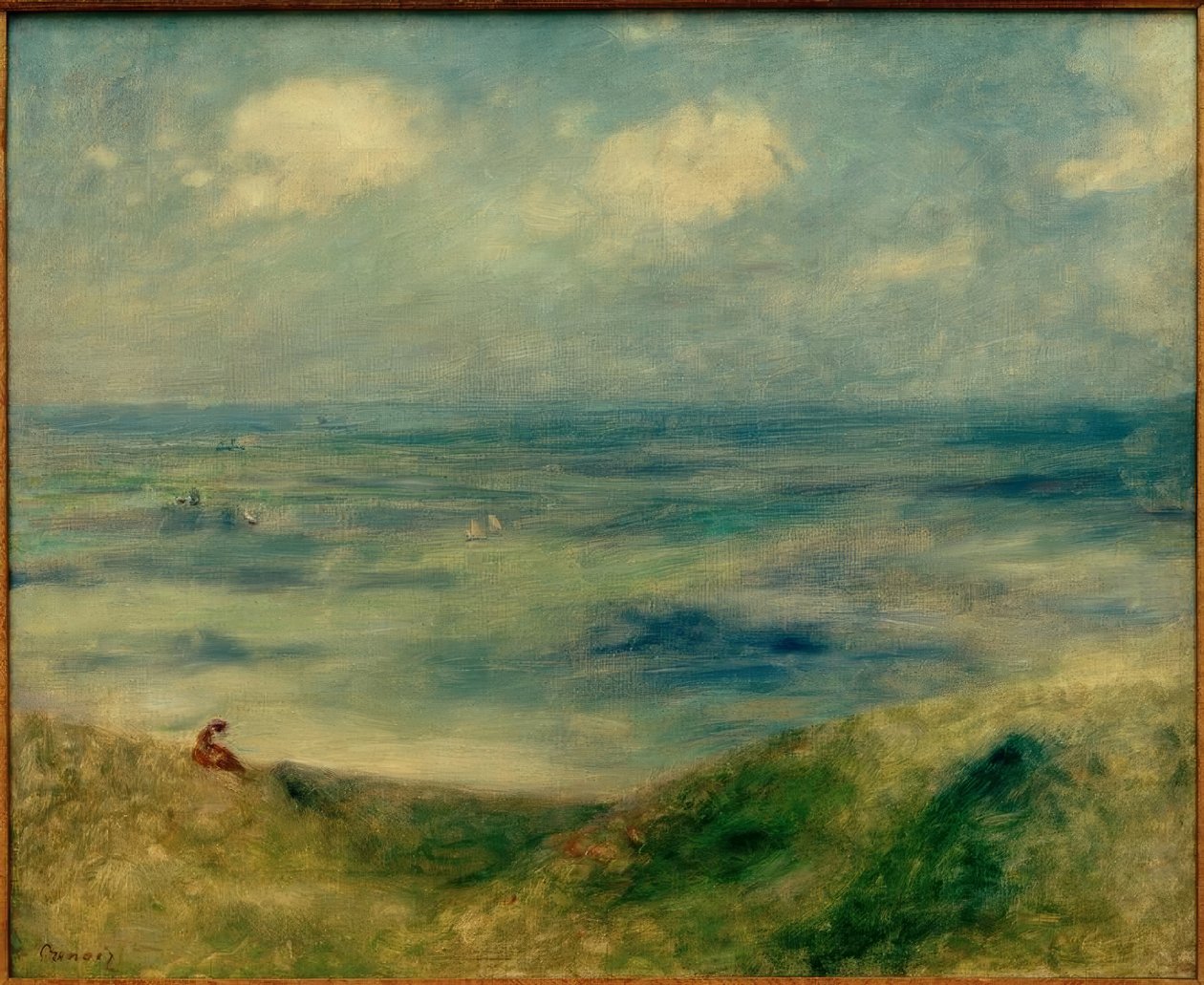kilátás a tengerre alkotó: Pierre Auguste Renoir