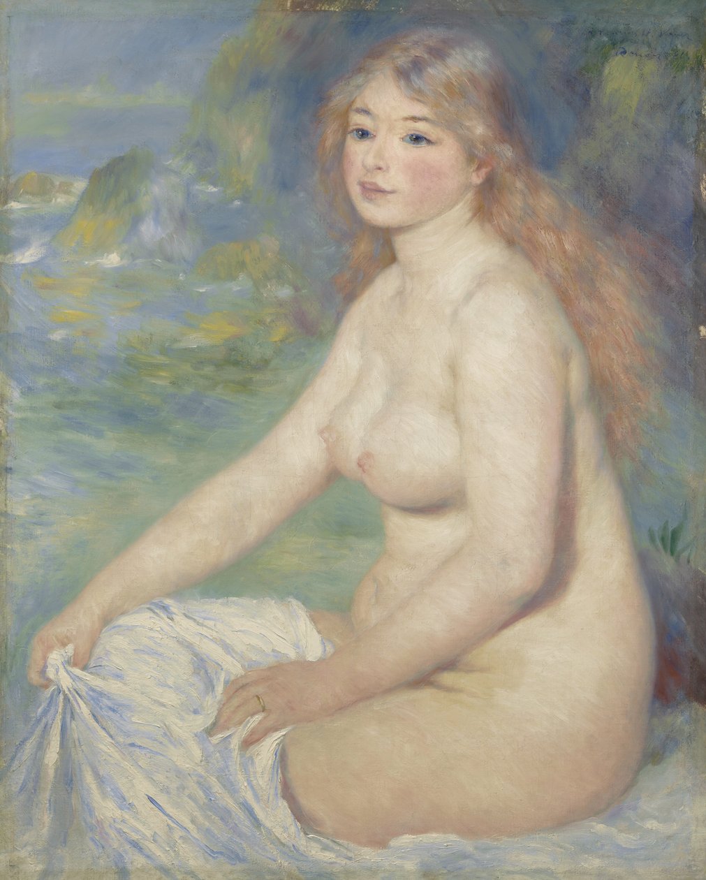 Szőke fürdőző, 1881 alkotó: Pierre Auguste Renoir