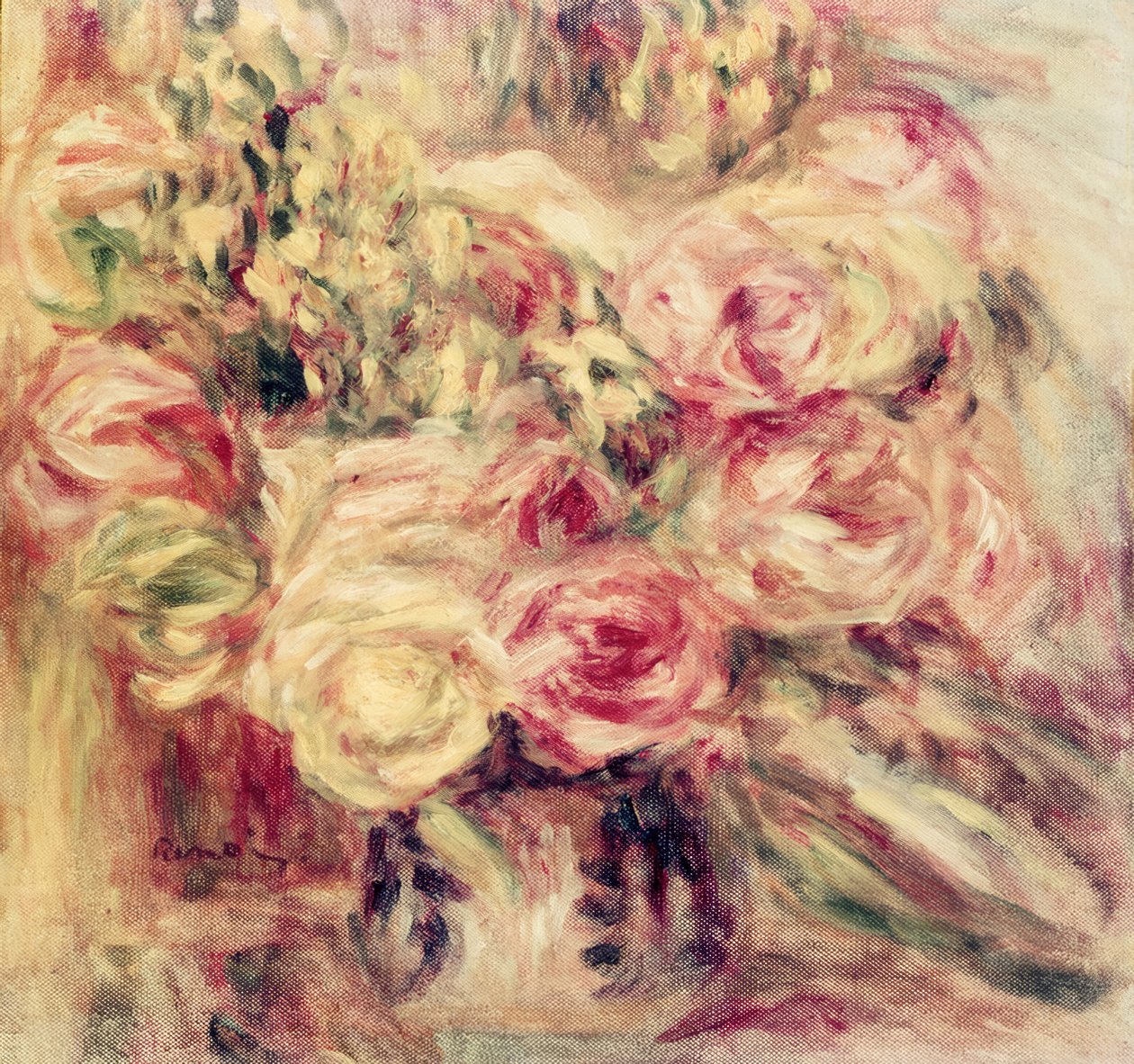 Rózsa csokor alkotó: Pierre Auguste Renoir