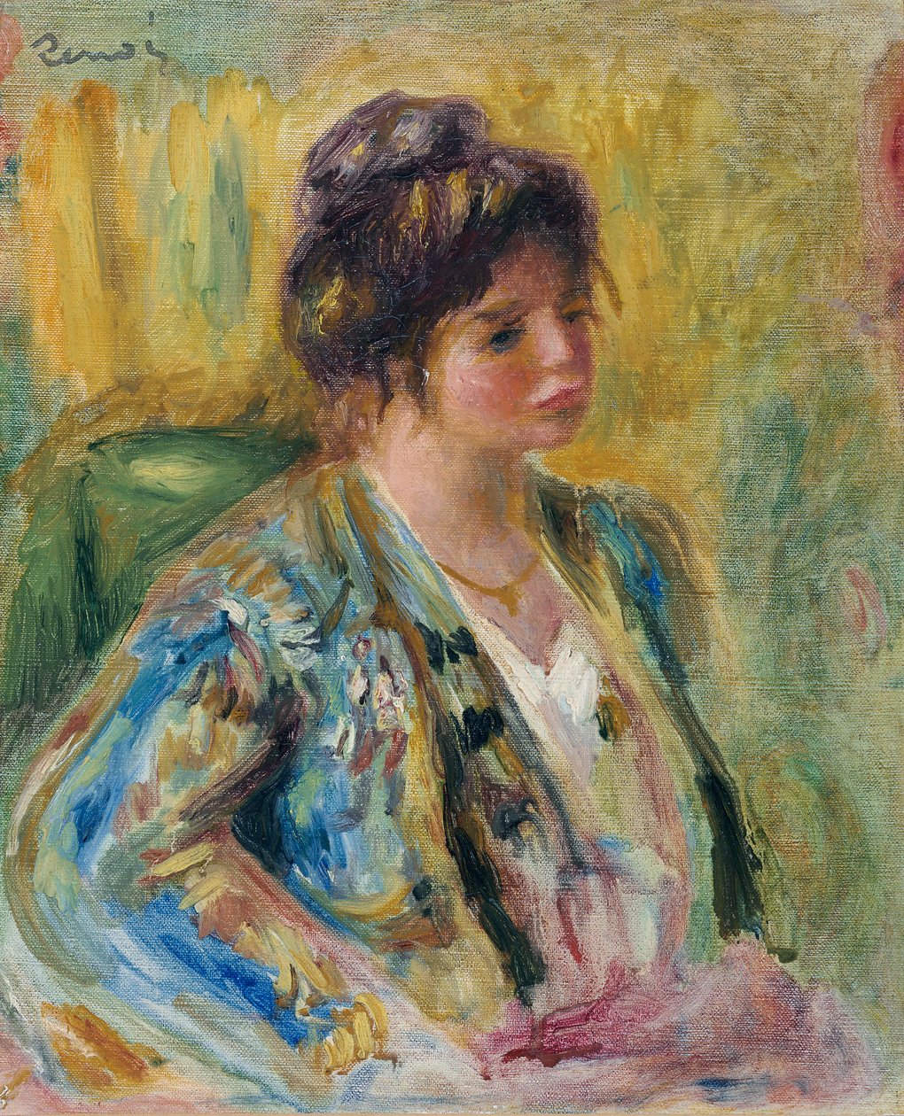 Keleti viseletben lévő nő mellszobra, c. 1895 alkotó: Pierre Auguste Renoir