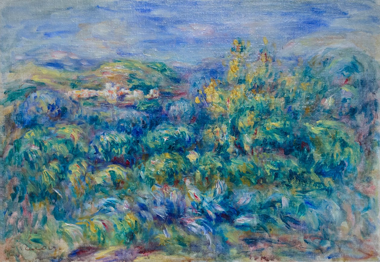 Cagnes-i táj alkotó: Pierre Auguste Renoir