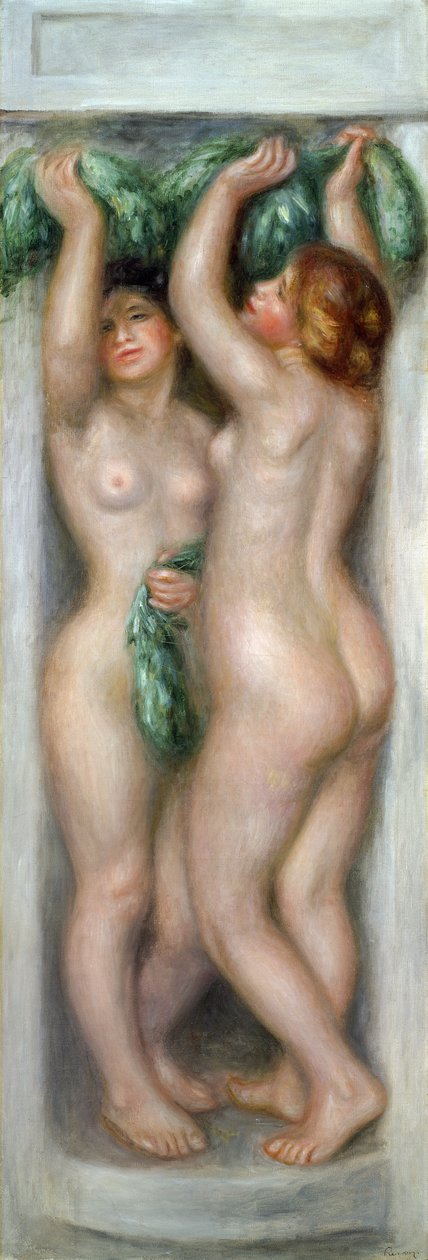 Kariatidák, 1910 körül (olaj, panel) alkotó: Pierre Auguste Renoir