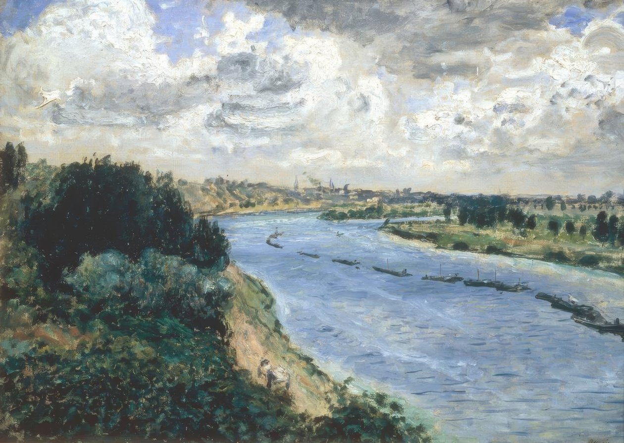 Bárkák a Szajnán alkotó: Pierre Auguste Renoir