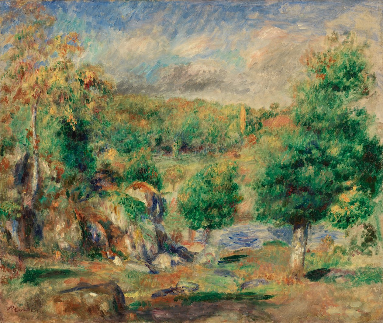 Gesztenyefák, Pont-Aven alkotó: Pierre Auguste Renoir
