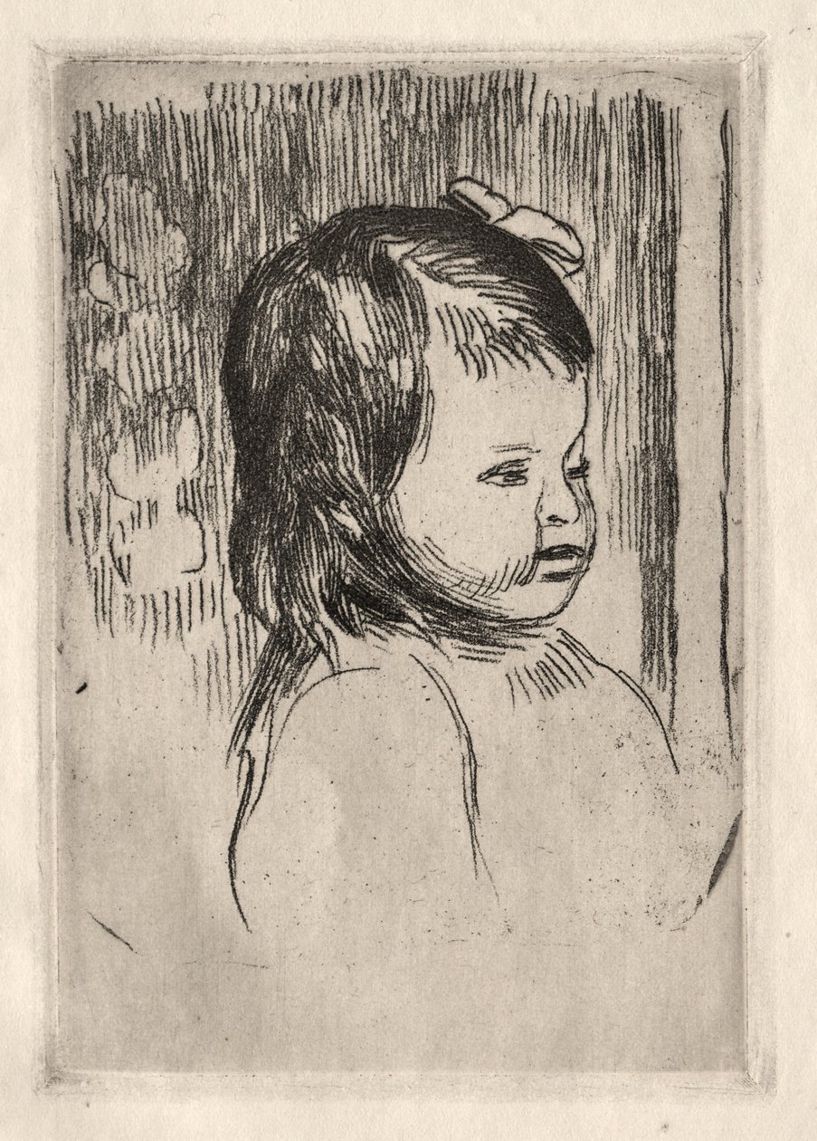 Gyermek mellszobra, jobbra fordítva alkotó: Pierre Auguste Renoir