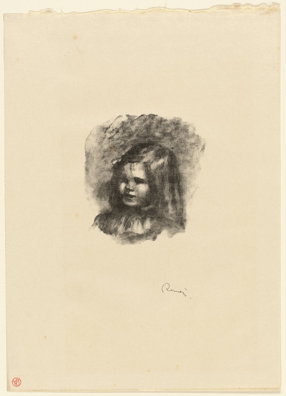 Claude Renoir, balra fordulva alkotó: Pierre Auguste Renoir