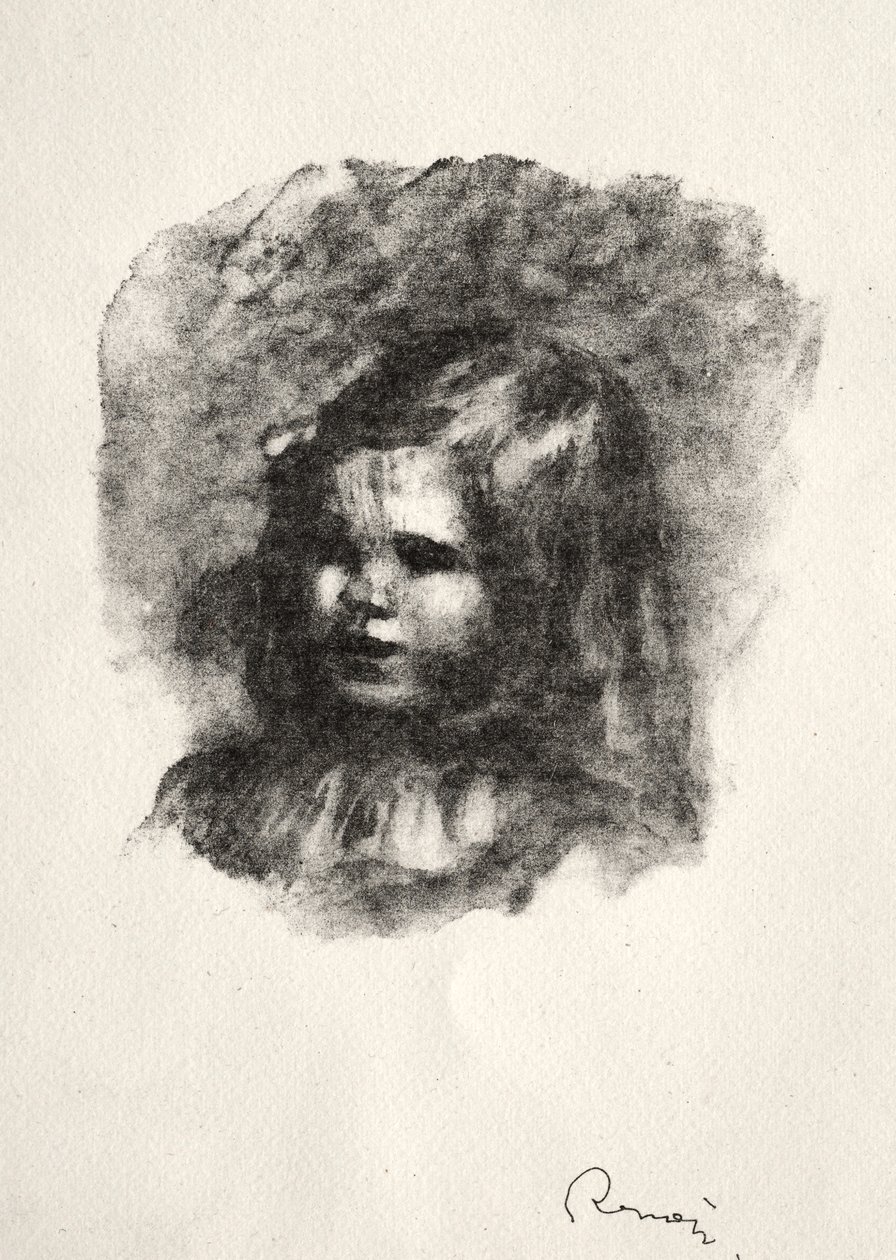 Claude Renoir, balra fordulva alkotó: Pierre Auguste Renoir