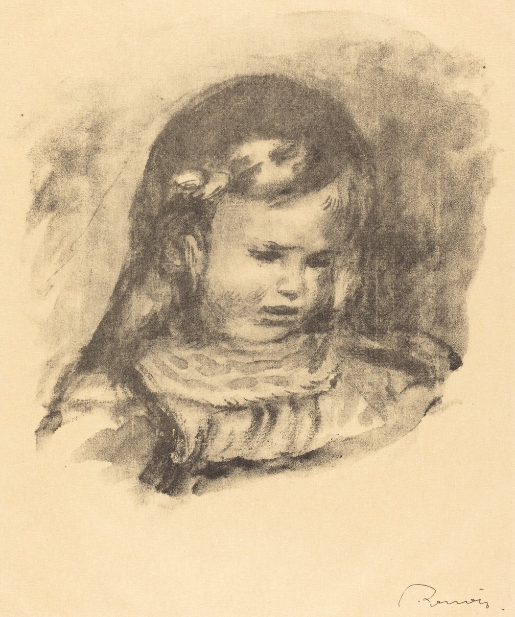 Claude Renoir, lehajtott fej Claude Renoir, lehajtott fej, 1904. alkotó: Pierre Auguste Renoir