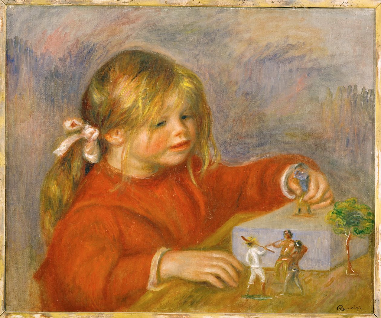 Claude Renoir, játék (olaj, vászon) alkotó: Pierre Auguste Renoir