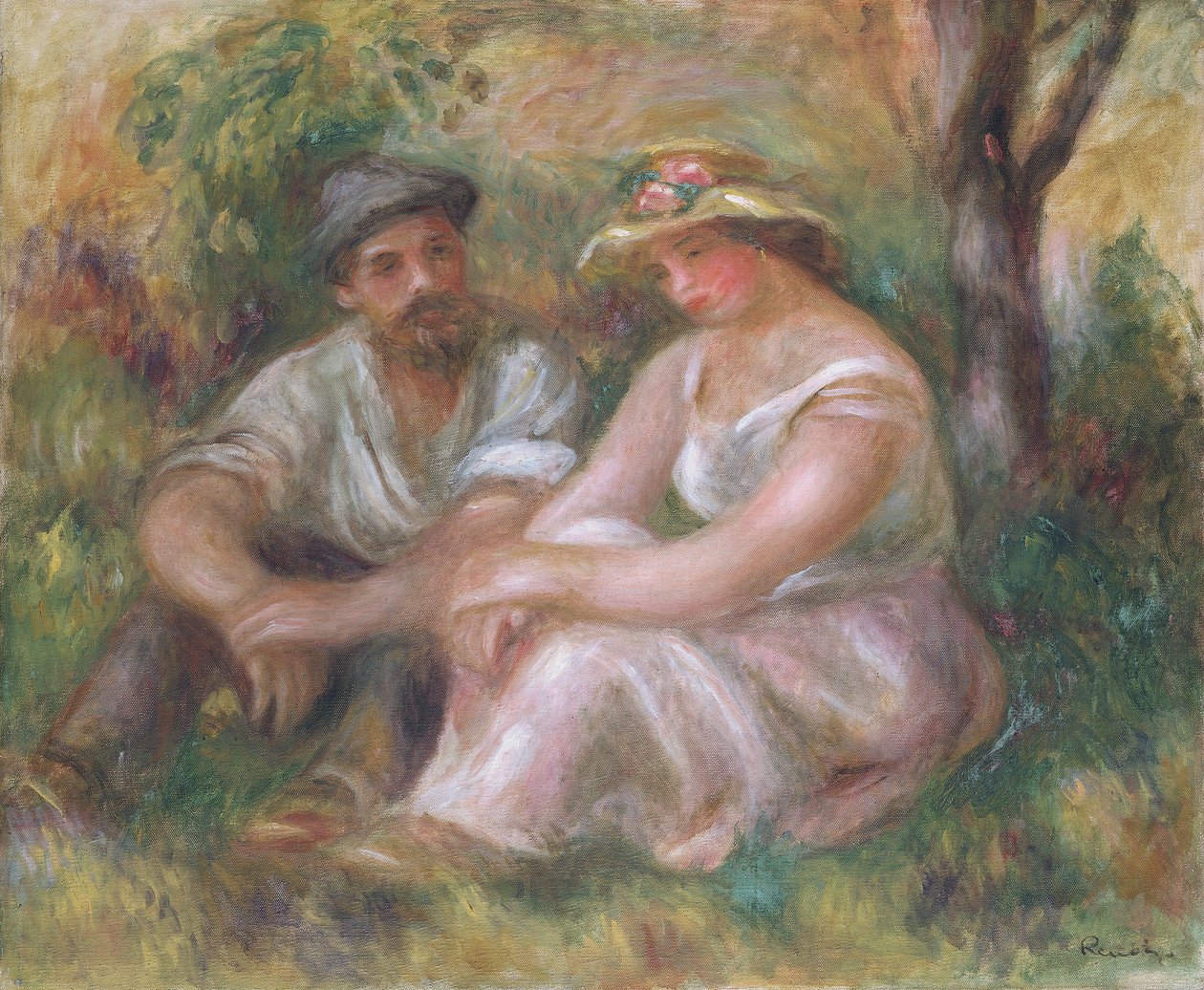 „Beszélgetés”, 1912 alkotó: Pierre Auguste Renoir