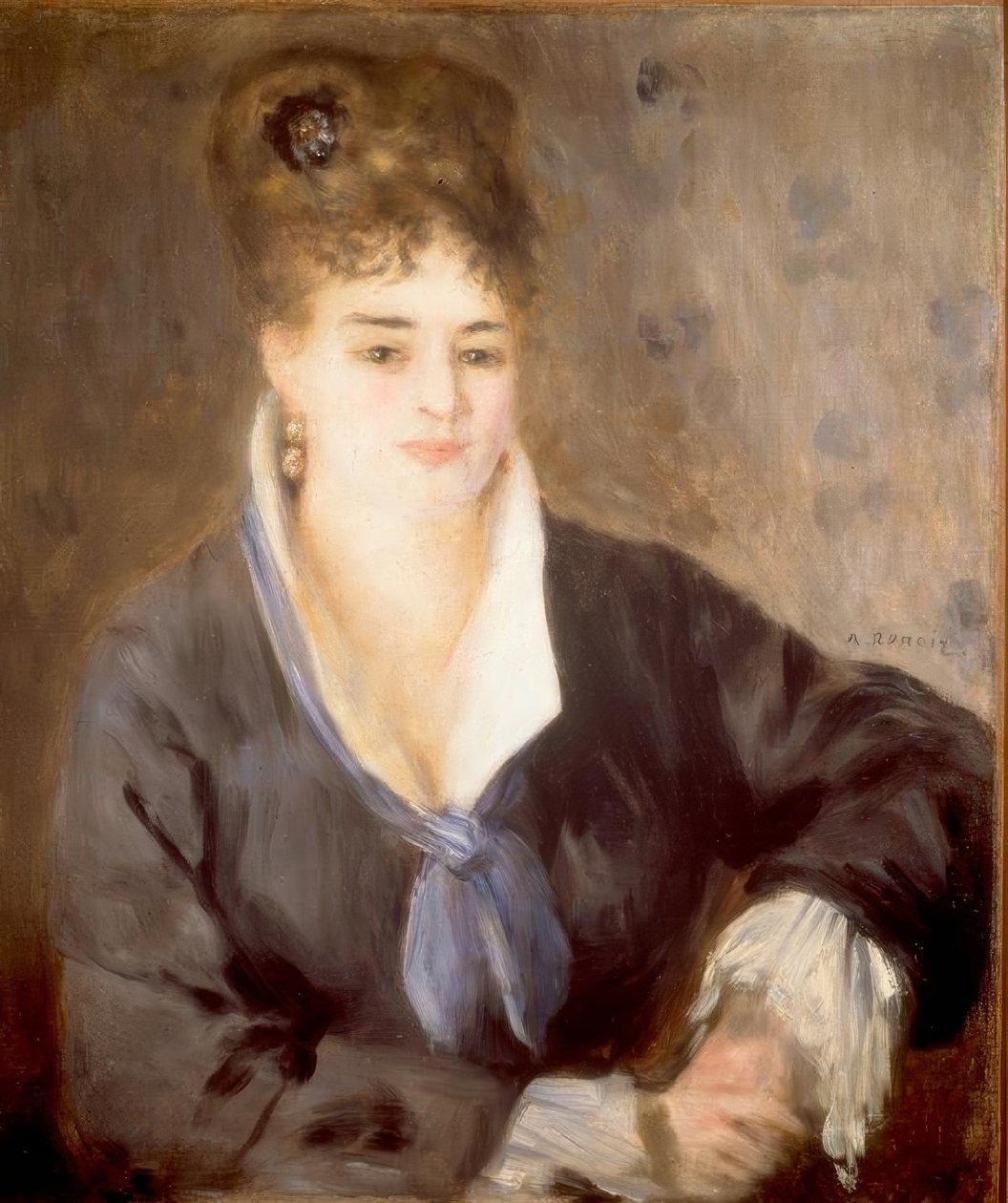 Hölgy fekete ruhában alkotó: Pierre Auguste Renoir
