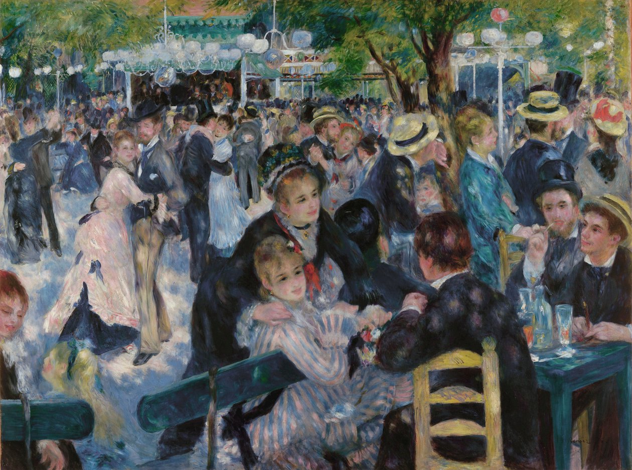 Tánc a Le Moulin de la Galette-ben alkotó: Pierre Auguste Renoir