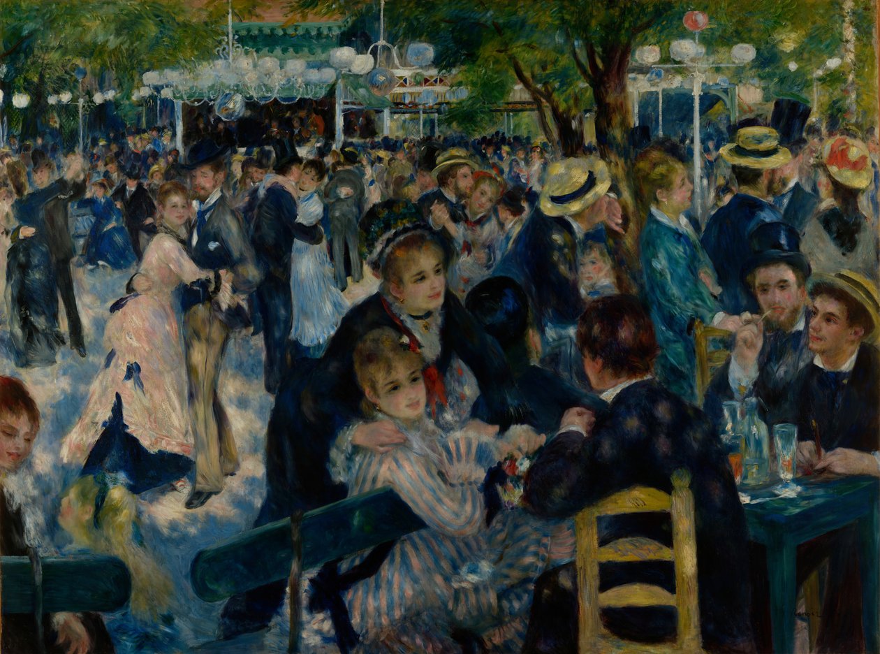 Tánc a Le Moulin de la Galette-ben alkotó: Pierre Auguste Renoir