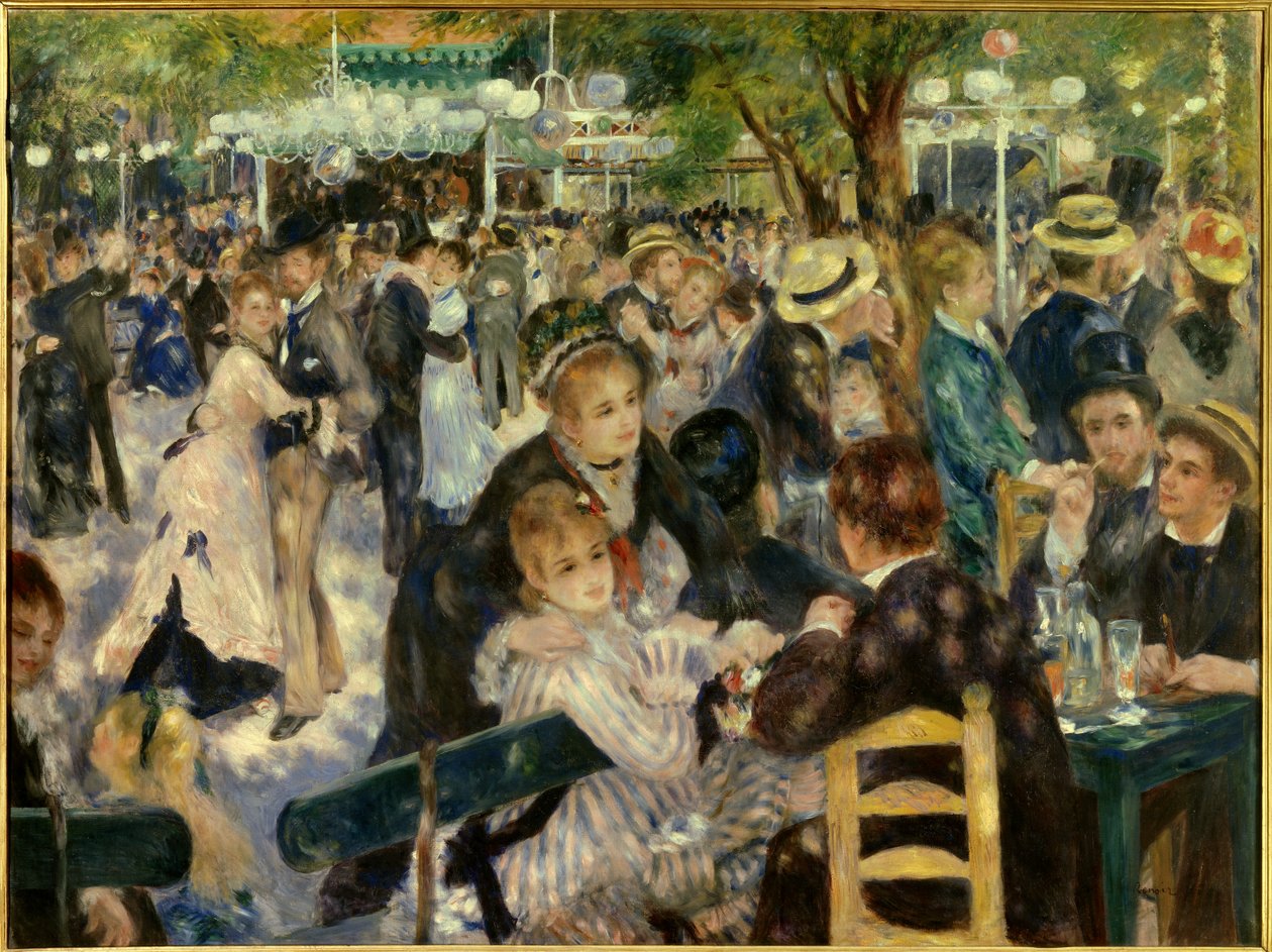 Tánc a Le Moulin de la Galette-ben alkotó: Pierre Auguste Renoir