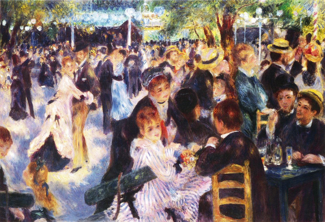 Tánc a Mouline de la Galette-ben alkotó: Pierre Auguste Renoir