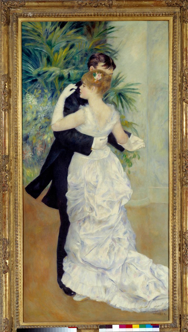 A táncé a város. Pierre Auguste Renoir (1841-1919) festménye, amely Suzanne Valadont és Paul Lhote-ot ábrázolja alkotó: Pierre Auguste Renoir